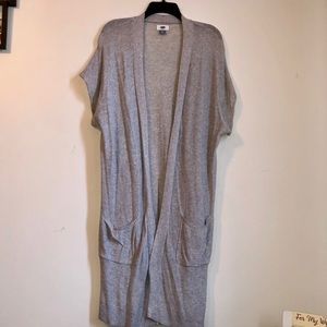 Extra long cardigan